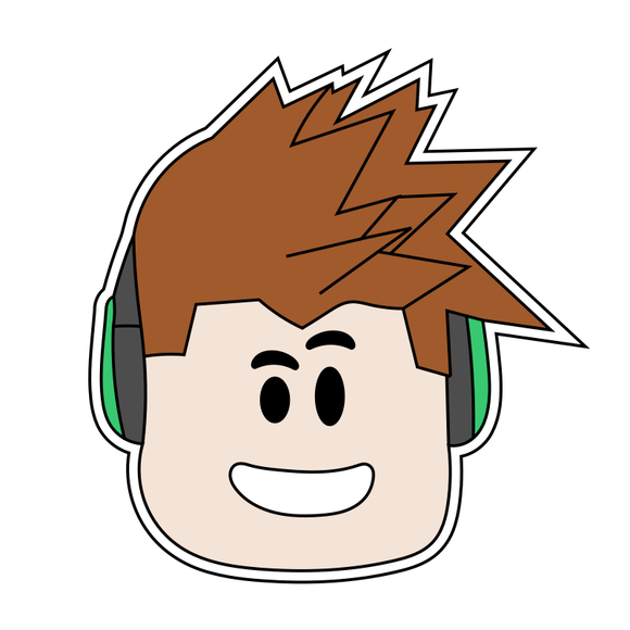 Roblox face Poke cookie cutter and stamp