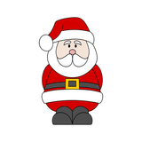 Standing Santa Platter multi-cutter with stamps