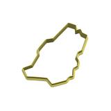 Saudi Arabia Map (خريطة المملكة العربية السعودية) cookie cutter