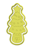 Skinny Christmas tree cookie cutter and stamp
