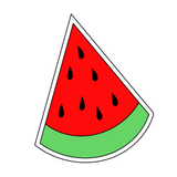 Slice Watermelon cookie cutter and stamp