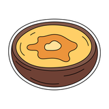 Soup plate cookie cutter and stamp