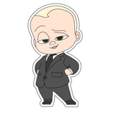 Boss Baby (standing) cookie cutter and stamp