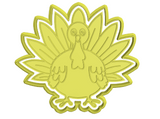 Turkey cookie cutter with stamp