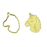 Unicorn head cookie cutter and stamp