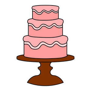 Wedding cake cookie cutter with stamp