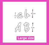 Cute letters cookie and fondant cutter collection (26 letters)