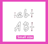 Cute letters cookie and fondant cutter collection (26 letters)