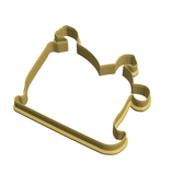 Christmas gift sled cookie cutter