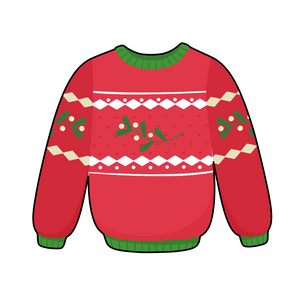 Christmas winter sweater cookie cutter