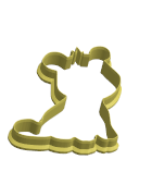 Baby lion cub cookie cutter