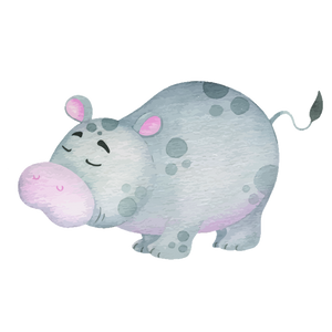 Hippo cookie cutter