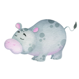 Hippo cookie cutter
