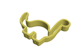 Red dinosaur (Apatosaurus) cookie cutter