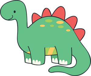 Dark green dinosaur (Spenosaurus) cookie cutter