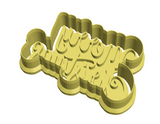 Merry Christmas  lettering cookie cutter with stamp