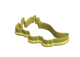 Blue dinosaur cookie cutter (Triceratops)