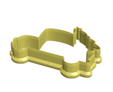 Truck carrying Christmas tree cookie cutter