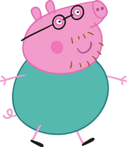 Peppa Daddy Pig cookie cutter