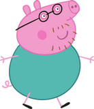 Peppa Daddy Pig cookie cutter