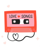 Retro love songs mixtape cookie cutter