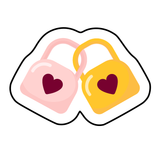 Love lock cookie cutter