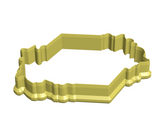 Floral frames cookie cutter