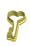 Love key cookie cutter