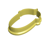 Swaddled baby boy cookie cutter