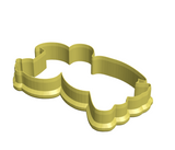 Stork holding baby cookie cutter