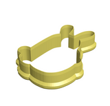 Easter egg bunny cookie cutter