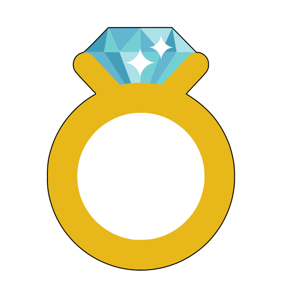 Engagement/Wedding ring cookie cutter