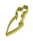 Two tulip flowers cookie cutter