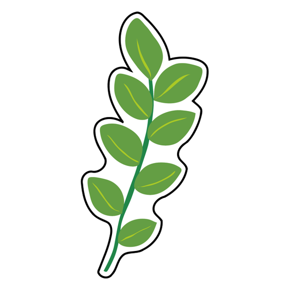 Leaf flourish stalk cookie cutter