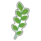 Leaf flourish stalk cookie cutter