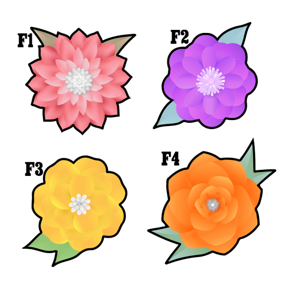 Flower cookie cutter collection 2