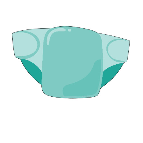 Baby diaper cookie cutter