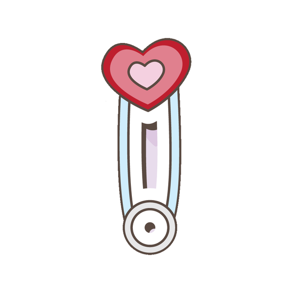 Baby safety pin cookie cutter