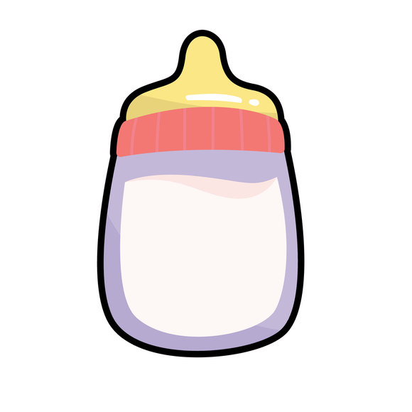 Baby milk bottle cookie cutter