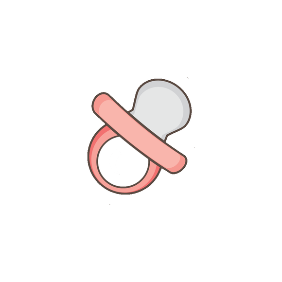Baby pacifier cookie cutter
