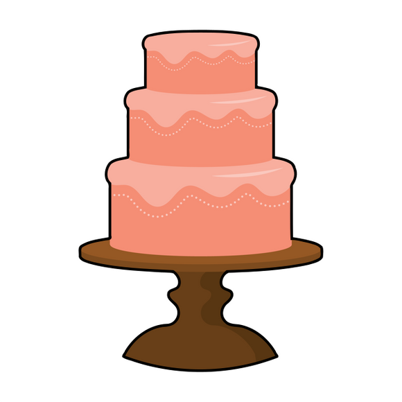 Wedding cake cookie cutter