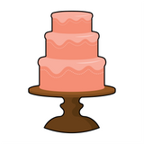 Wedding cake cookie cutter