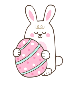 Easter egg bunny cookie cutter