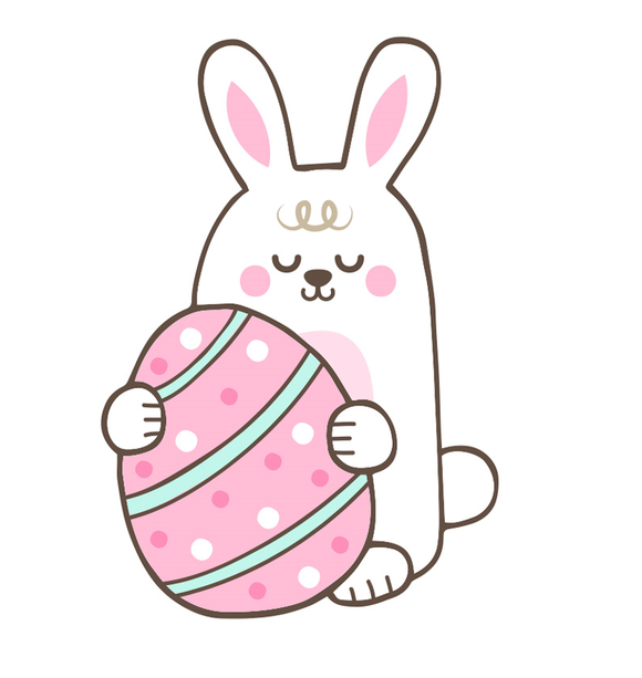 Easter egg bunny cookie cutter