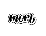 Mom calligraphy cookie cutter