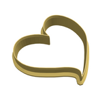 Whimsical rustic heart shapes cookie cutter