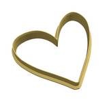 Whimsical rustic heart shapes cookie cutter