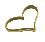 Whimsical rustic heart shapes cookie cutter