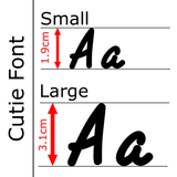Letters and numbers fondant stamping kit - Cutie Font