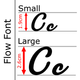 Letters and numbers fondant stamping kit - Flow Font